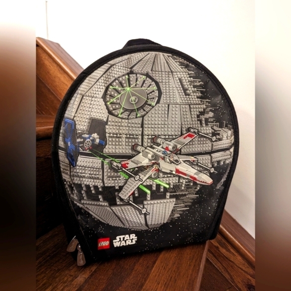 Star Wars LEGO Death Star, Tie Fighter And X-Wing Zip Bin Travel Case - Picture 2 of 5
